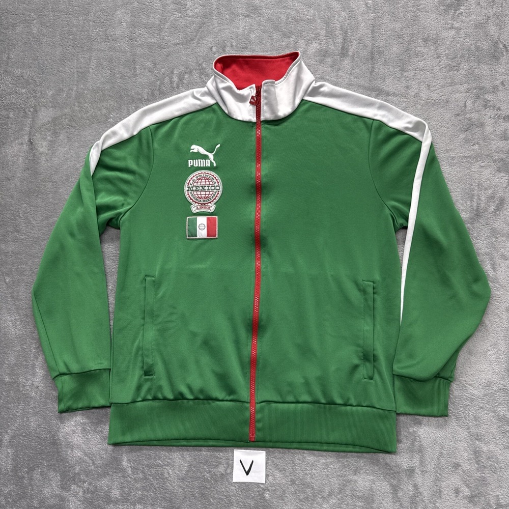 Vintage PUMA MEXICO 1923 LA PRIMERA VICTORIA MEXICANA Soccer Jacket Size L